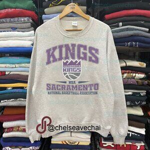 Vintage Sacramento Kings Sweatshirt, Retro 90s NBA Kings Basketball Unisex Shirt